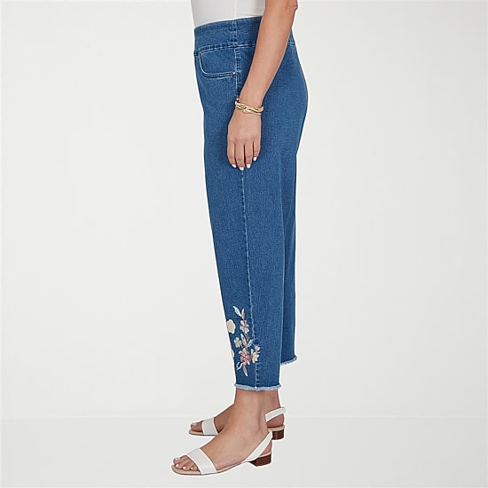 Alfred Dunner Camden Market Womens Ankle Mid Rise Ankle Pant