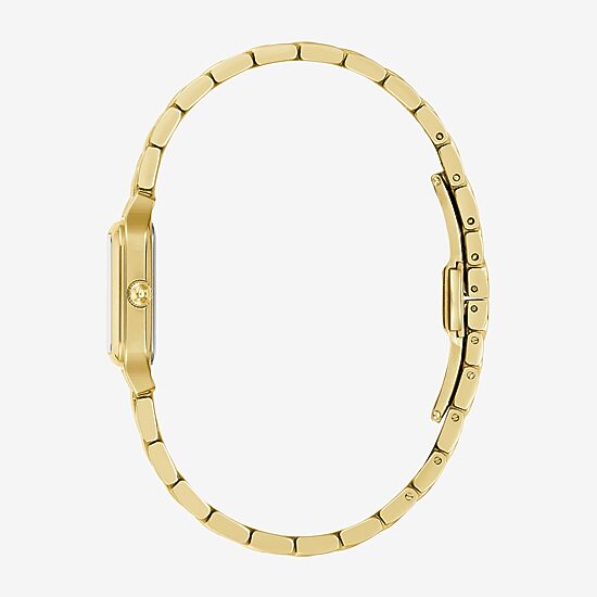 Bulova Womens Gold Tone Stainless Steel Bracelet Watch 97l191