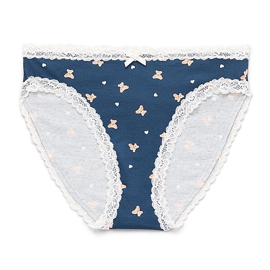 Arizona Body Cotton with Lace High Leg Bikini