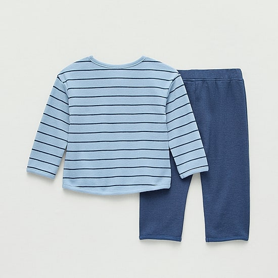 Okie Dokie Baby Boys Waffle 2-pc. Pant Set