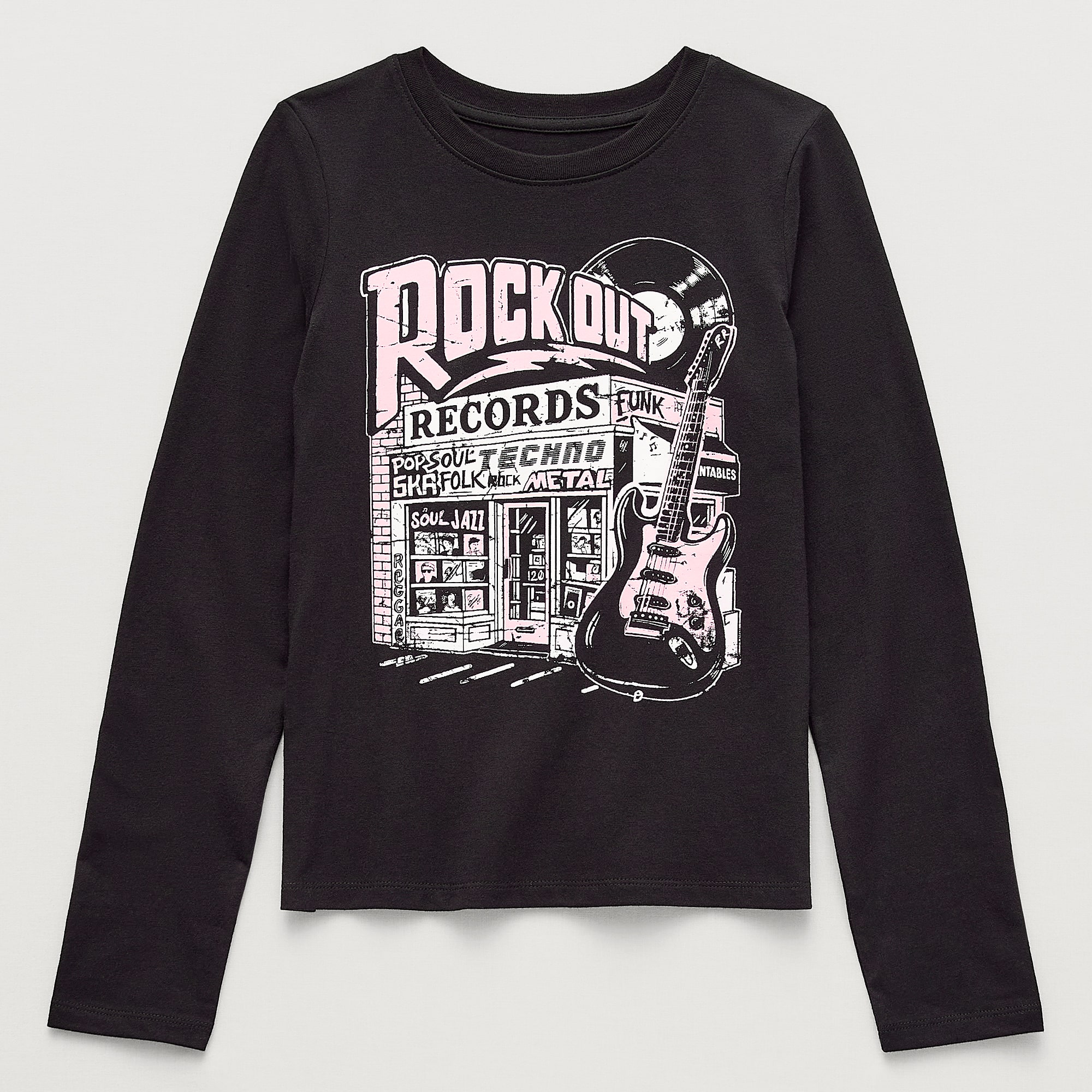 Thereabouts Little & Big Kid Girls Crew Neck Short Sleeve Classic Fit Graphic T-Shirt