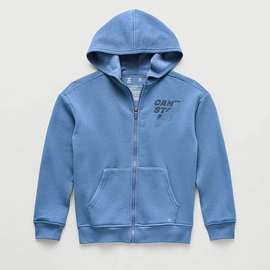 Xersion Little & Big Kid Boys Long Sleeve Fleece Zipper Active Hoodie