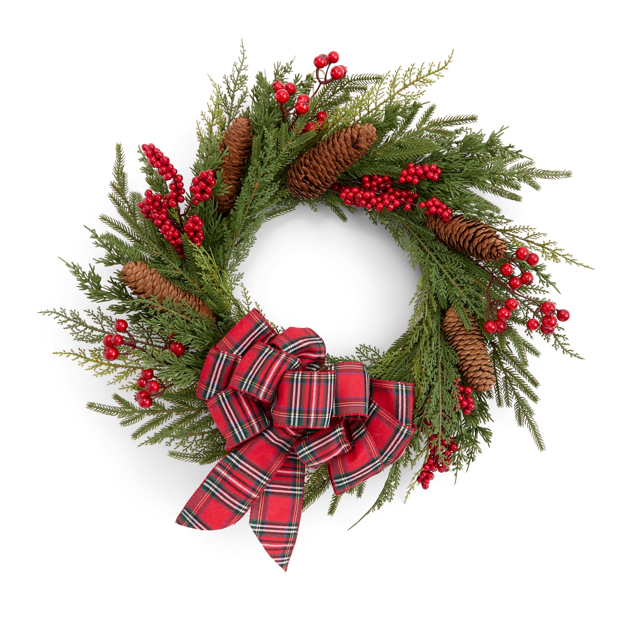 North Pole Trading Co. Berry Pinecone Wreath Wreath