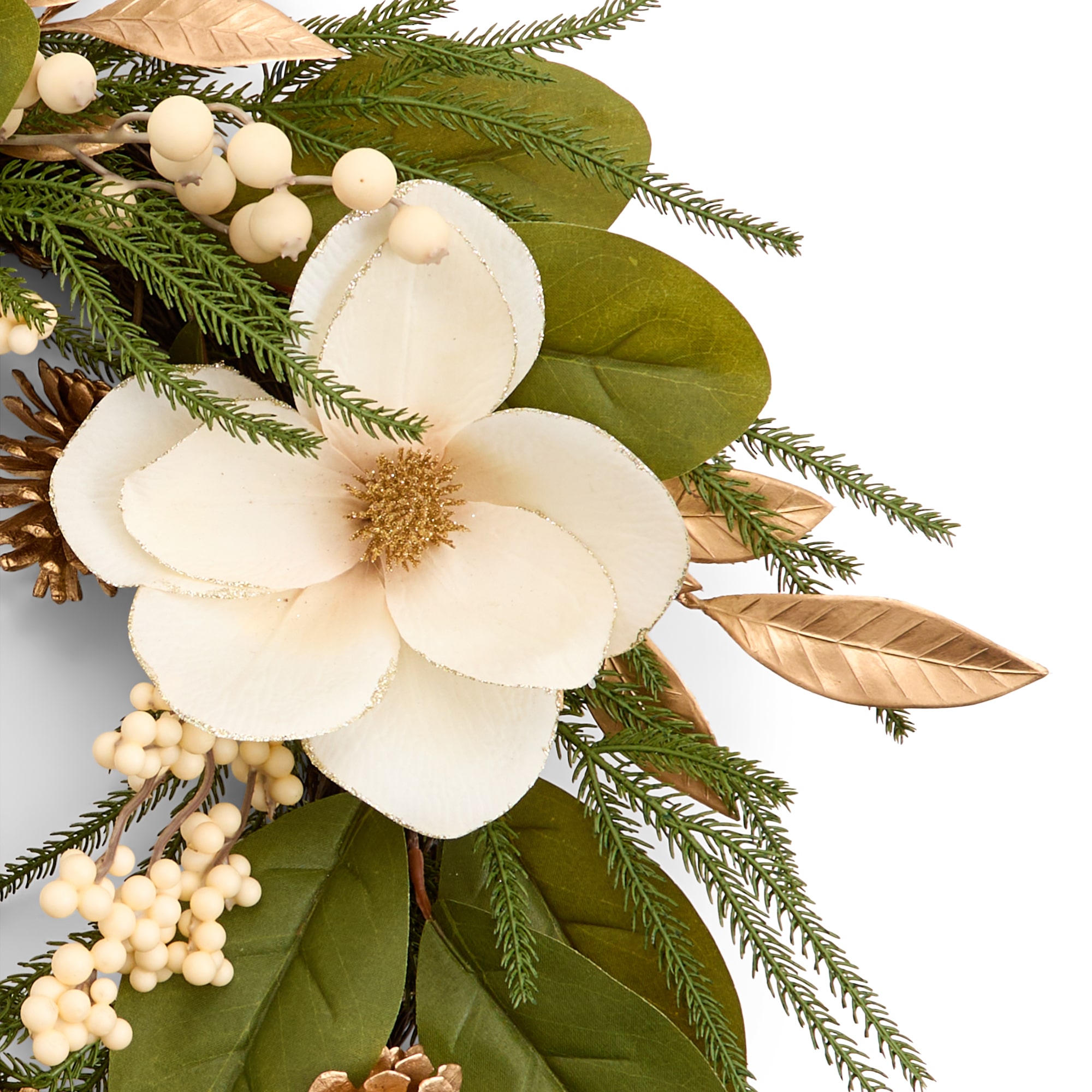 North Pole Trading Co. Magnolia Wreath Wreath