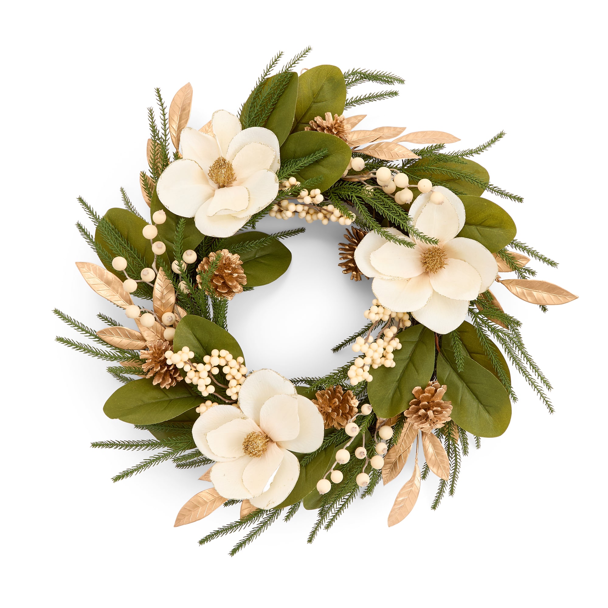 North Pole Trading Co. Magnolia Wreath Wreath