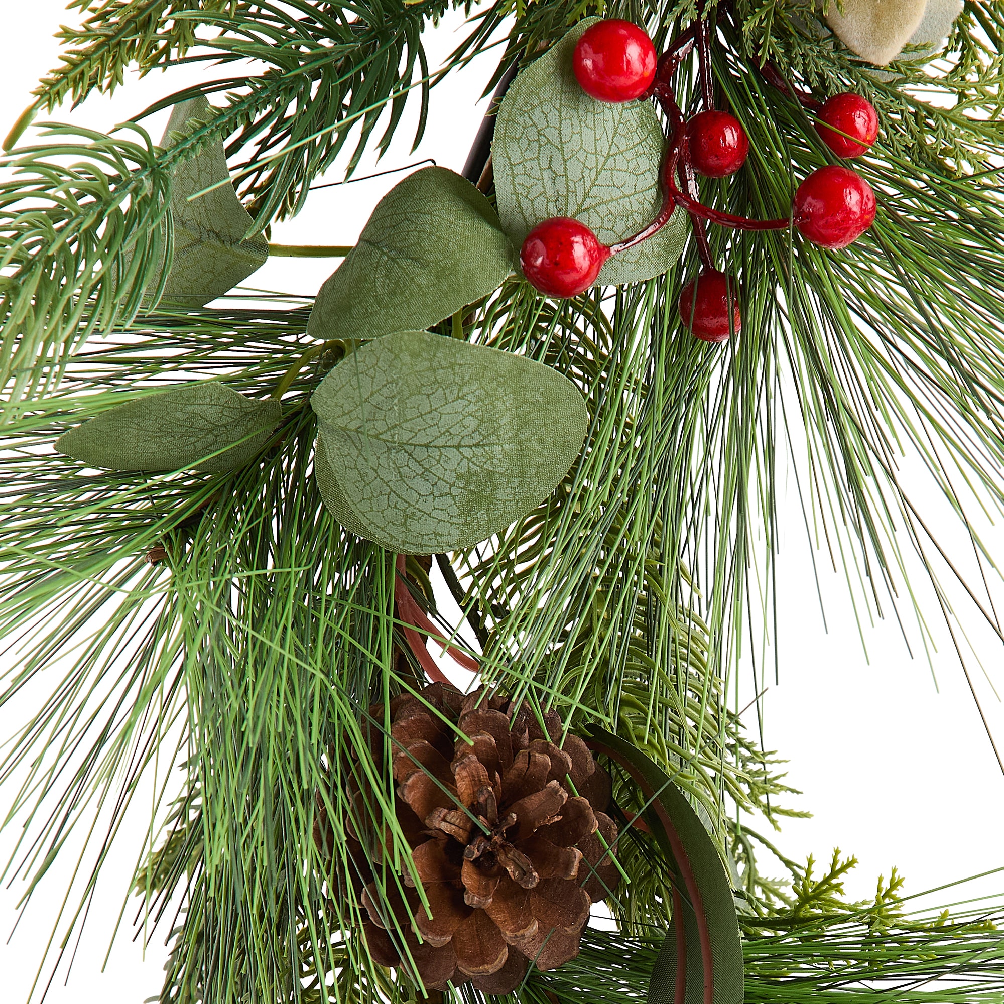 Martha Stewart 30" Led Pillar Candle Wreath