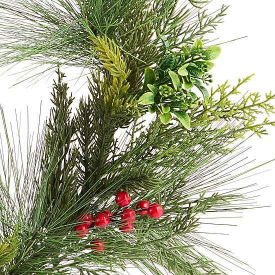 Martha Stewart 26" Led Pillar Candle Wreath