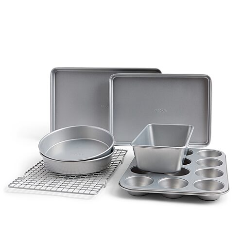 Cooks By Jcp Home Cooks Carbon Steel Non-stick 7-pc. Bakeware Set In Silver