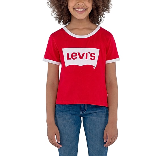 Levi's® Retro Ringer Big Kid Girls Round Neck Short Sleeve Regular Fit Graphic T-Shirt