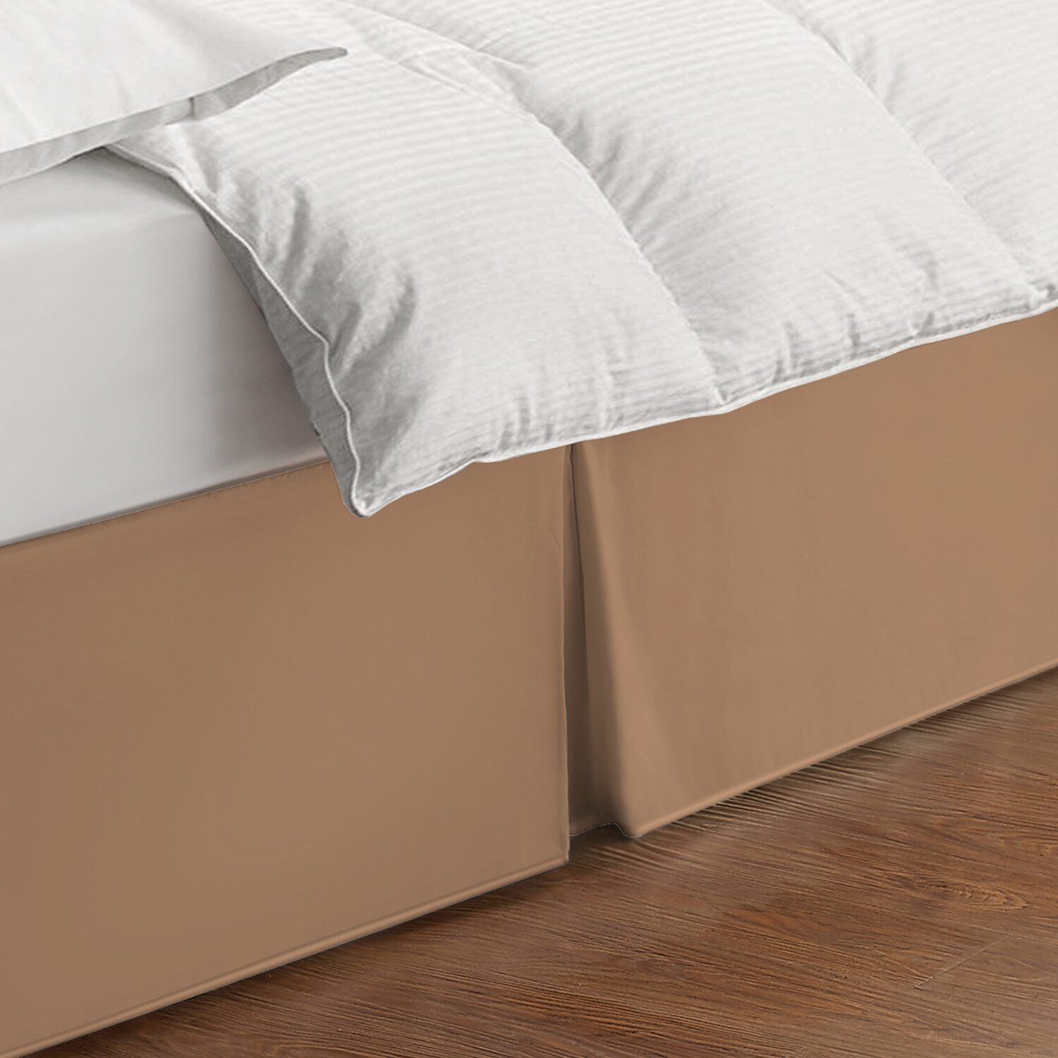 Bed Maker'S Makers Tailored Wraparound Microfiber 14" Wrinkle Resistant Skirt
