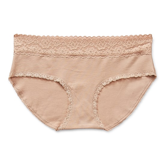 Arizona Body Cotton with Lace Hipster Panty