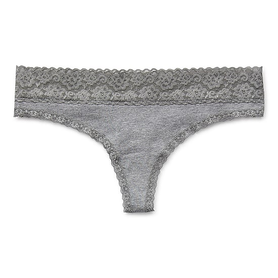 Arizona Body Cotton with Lace Thong