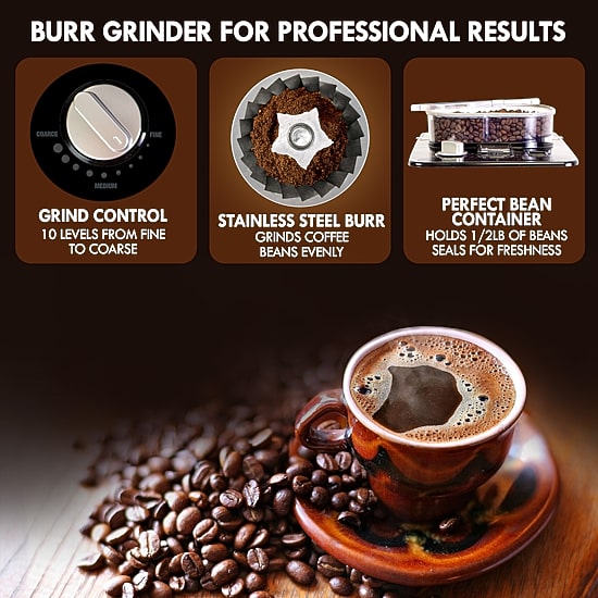 Kenmore Elite Grind and Brew Coffee Maker w/ Burr Grinder 12 Cup