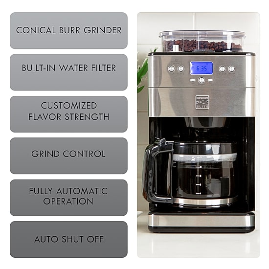 Kenmore Elite Grind and Brew Coffee Maker w/ Burr Grinder 12 Cup