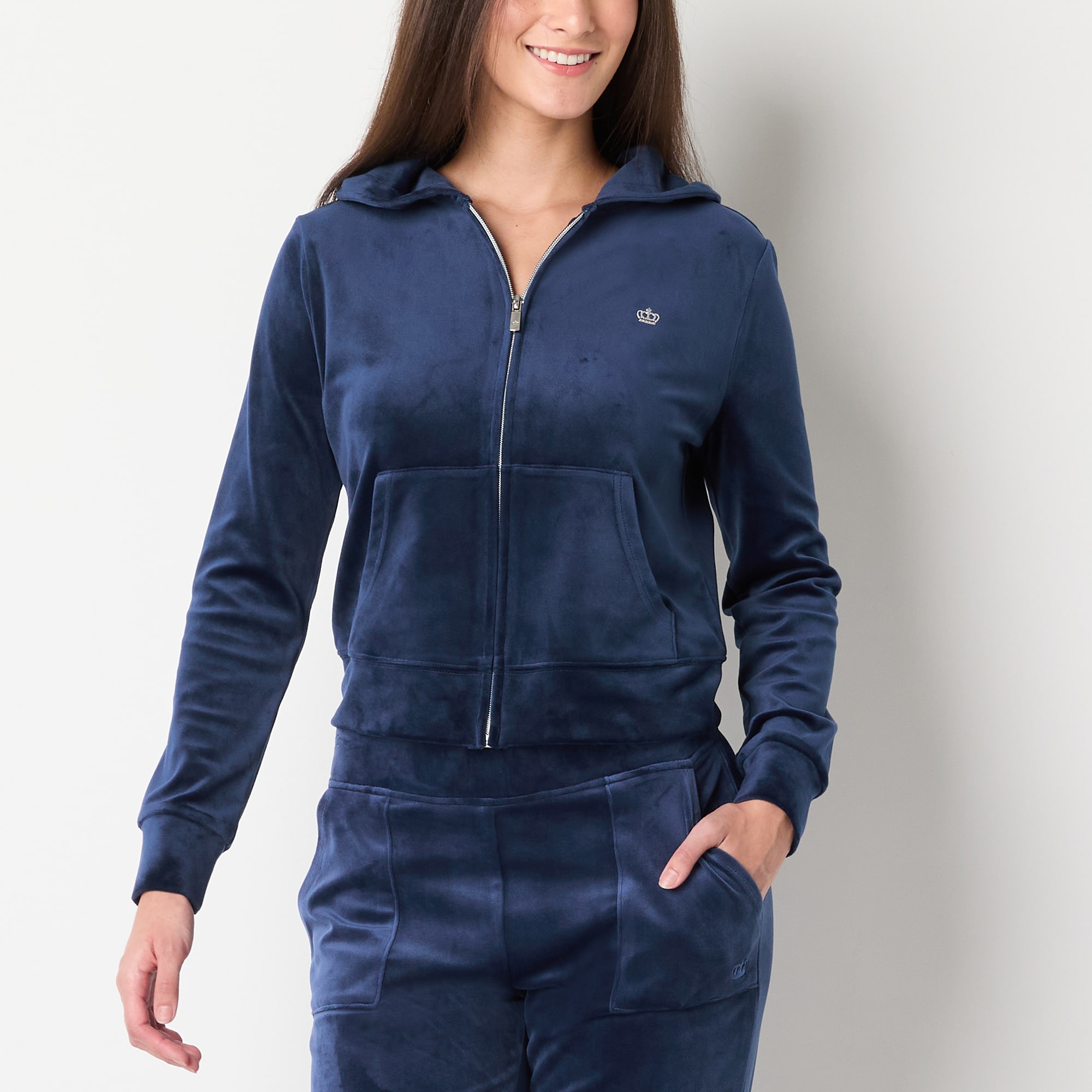 Juicy By Couture Womens Juniors Midweight Track Jacket