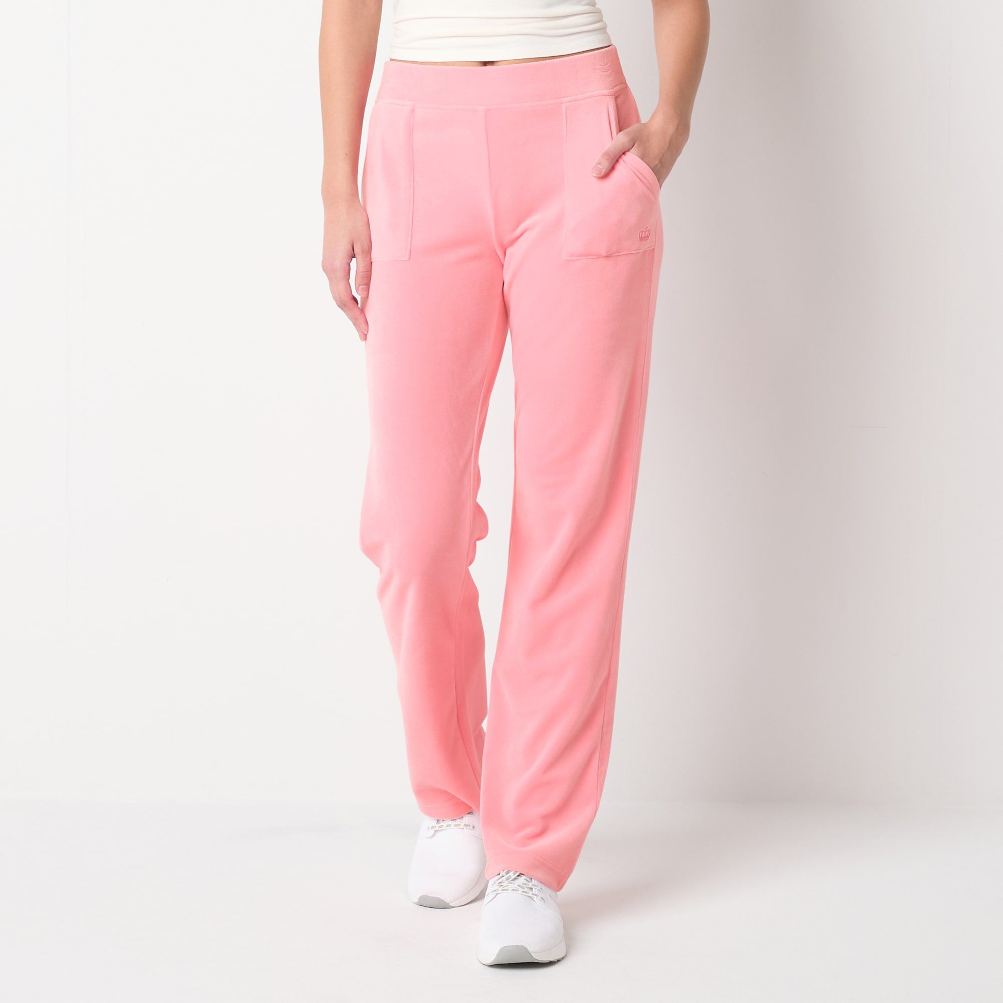 Juicy By Juicy Couture Womens Juniors Straight Mid Rise Track Pant