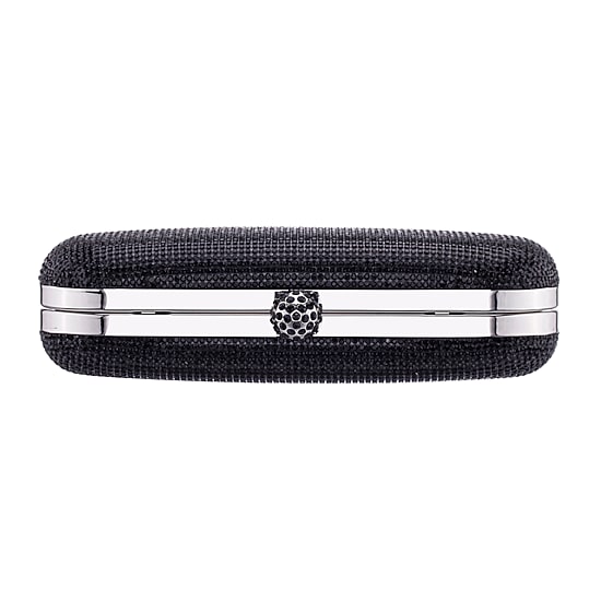 N By Nina Crysal Minaudiere With Crystal Cording Evening Bag