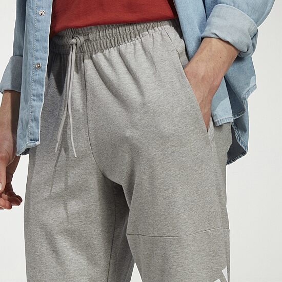 adidas Mens Cuffed Mid Rise Regular Fit Active Jogger Pant