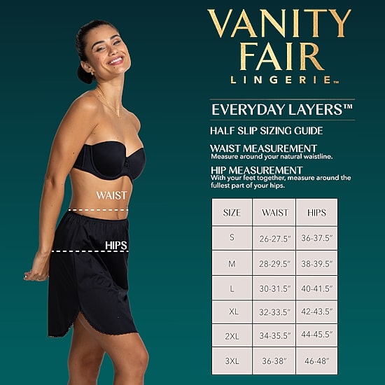 Vanity Fair® 18"  Half Slip - 11760