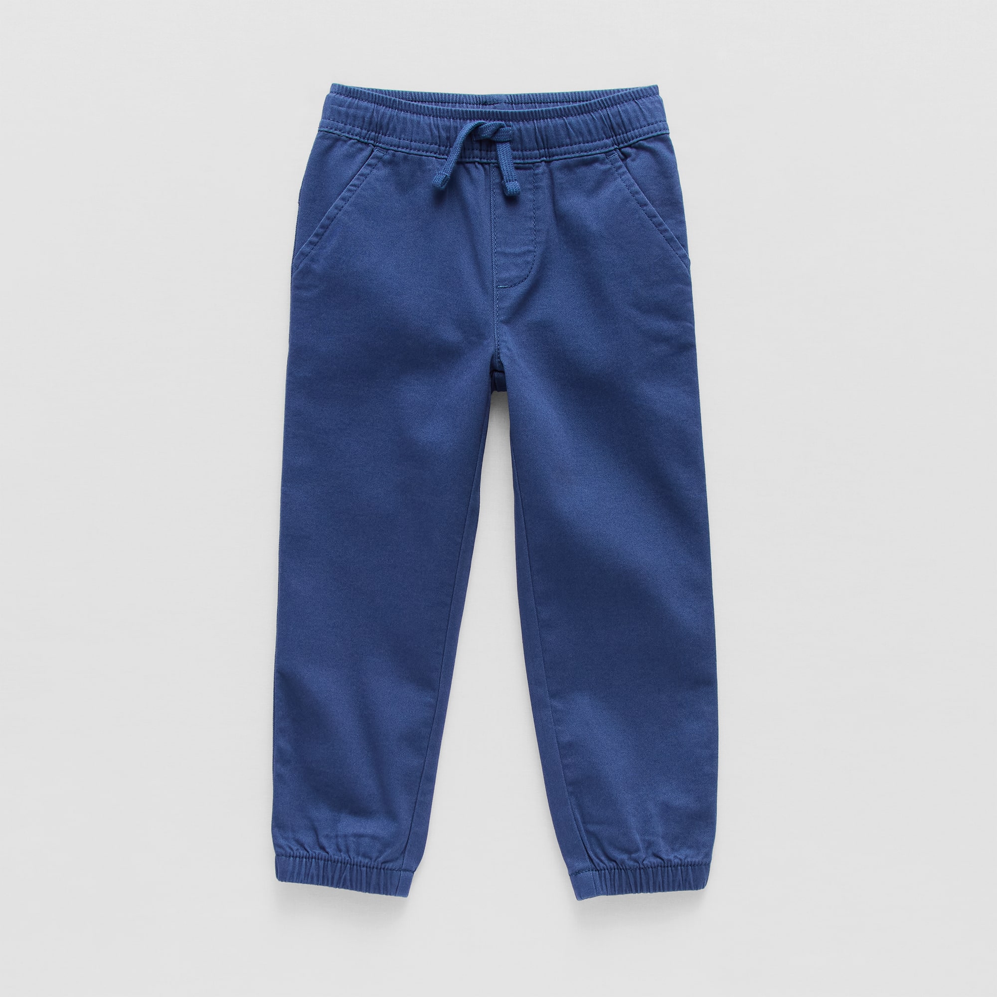 Okie Dokie Twill Tough Cotton Toddler & Little Boys DRAWSTRING WAIST Cinched Regular Fit Jogger Pant
