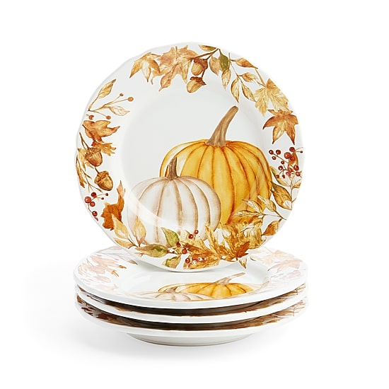 Linden Street Terra Pumpkin 4-pc. Stoneware Salad Plate