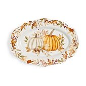 Linden Street Terra Pumpkin Stoneware Serving Platter