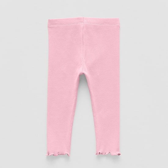 Okie Dokie Rib Baby Girls Skinny Full Length Leggings