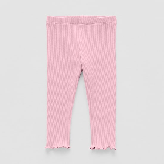 Okie Dokie Rib Baby Girls Skinny Full Length Leggings