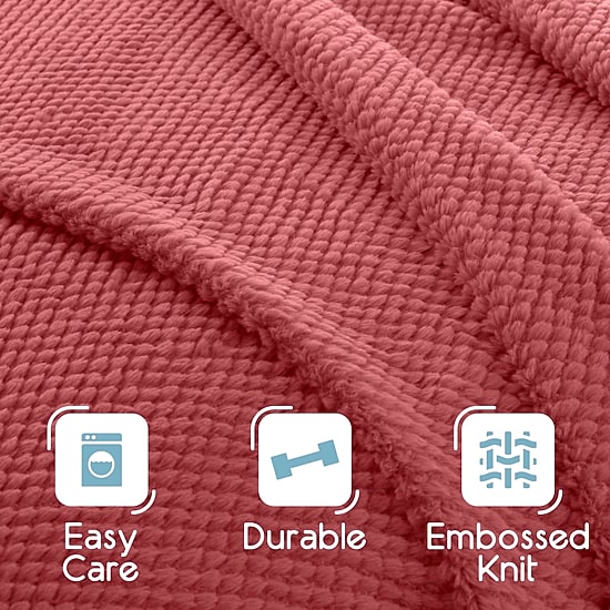 Vellux Ultra Soft Light Weight Plush Texture Blanket