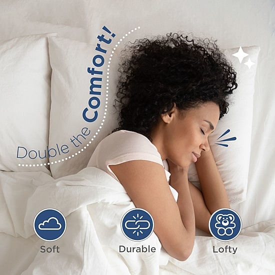 Martex Sweet Dreams 2 Pack Soft/Medium Density Bed Pillow
