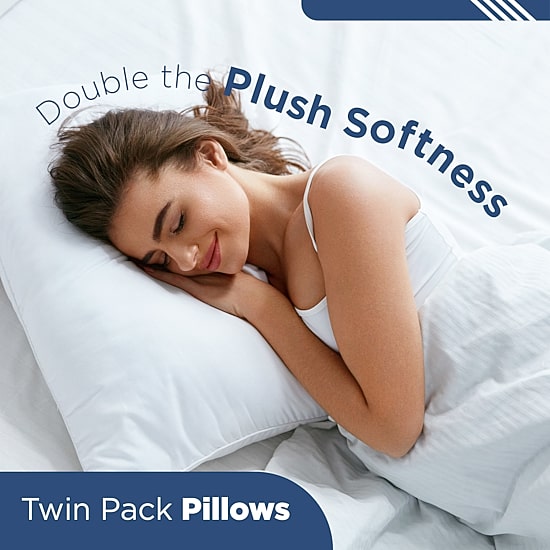 Martex Sweet Dreams 2 Pack Soft/Medium Density Bed Pillow