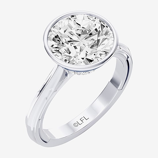 Star Wars Fine Jewelry Star Wars Fine Jewelry R2-D2 (F / Si1) Womens 3 1/8 Ct. T.W. Lab Grown White Diamond 10K Gold Round Star Wars Engagement Ring