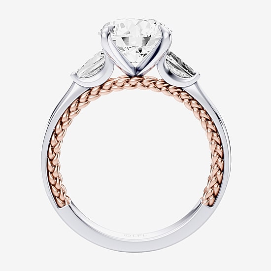 Star Wars Fine Jewelry Star Wars Fine Jewelry Princess Leia (F / Si1) Womens 2 1/5 CT. T.W. Lab Grown White Diamond 10K Gold Round Star Wars Engagement Ring