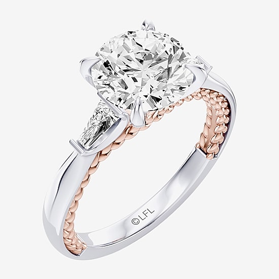 Star Wars Fine Jewelry Star Wars Fine Jewelry Princess Leia (F / Si1) Womens 2 1/5 CT. T.W. Lab Grown White Diamond 10K Gold Round Star Wars Engagement Ring