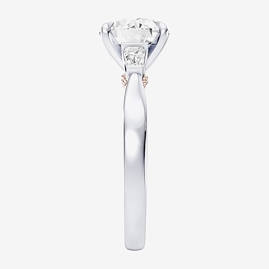 Star Wars Fine Jewelry Star Wars Fine Jewelry Princess Leia (F / Si1) Womens 2 1/5 CT. T.W. Lab Grown White Diamond 10K Gold Round Star Wars Engagement Ring