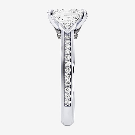 Star Wars Fine Jewelry Star Wars Fine Jewelry Darth Vader (F / Si1) Womens 3 1/3 Ct. T.W. Lab Grown White Diamond 10K Gold Star Wars Side Stone Engagement Ring