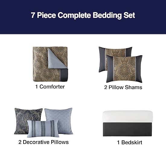 Broadhaven Bailey 7-pc. Comforter Set