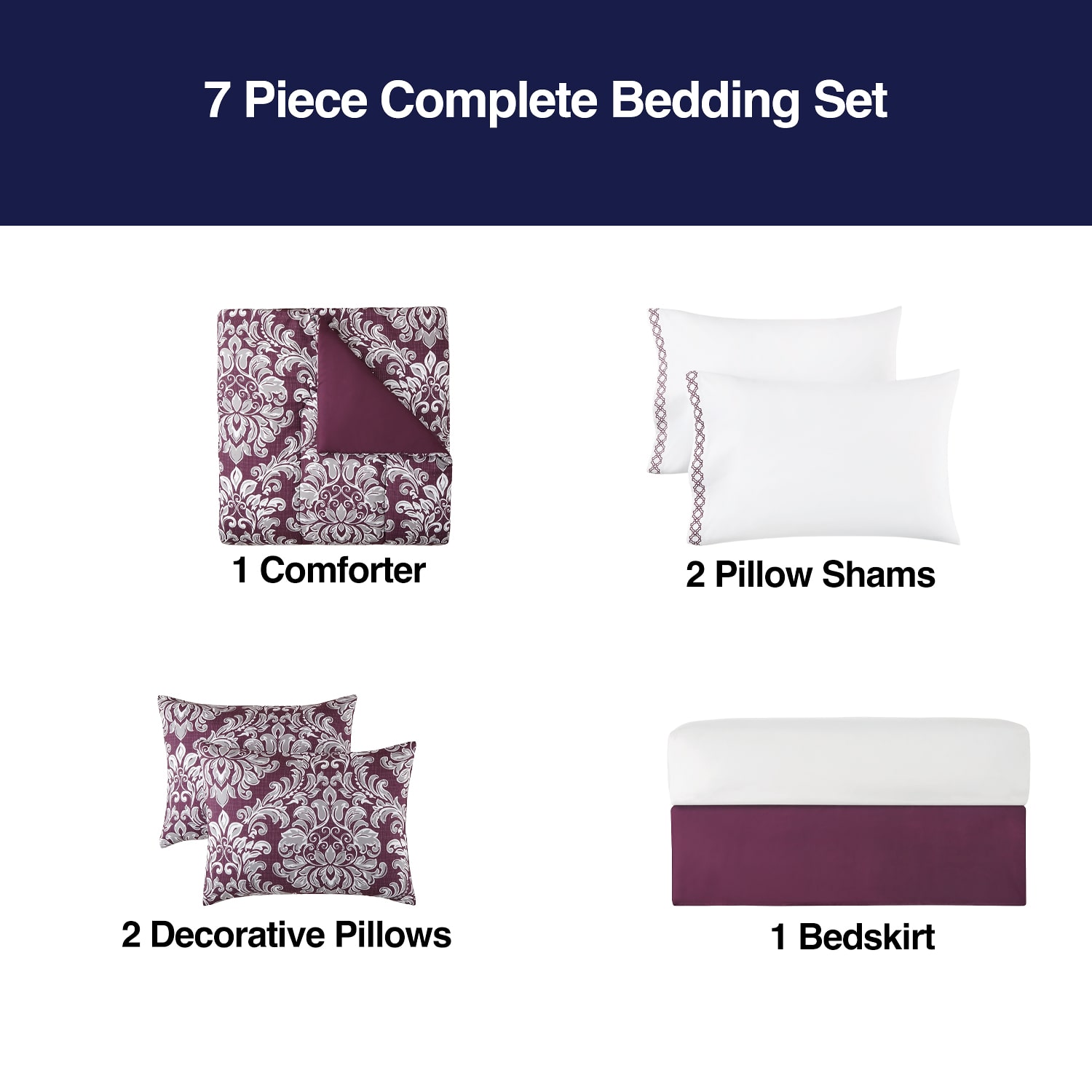 Broadhaven Marion 8-pc. Complete Bedding Set with Sheets