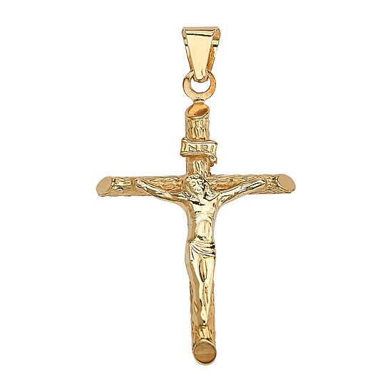 Unisex Adult 14K Gold Cross Pendant