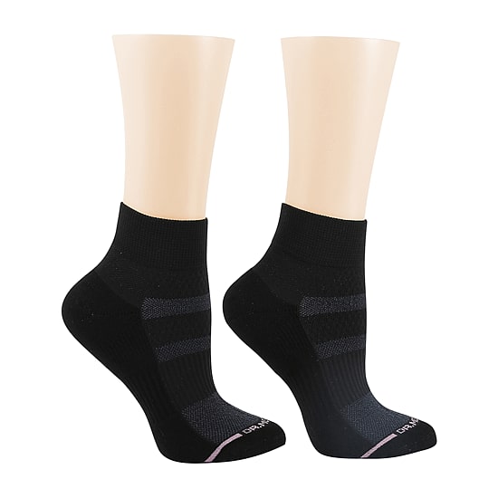 Dr.Motion Womens 2 Pair Quarter Ankle Socks