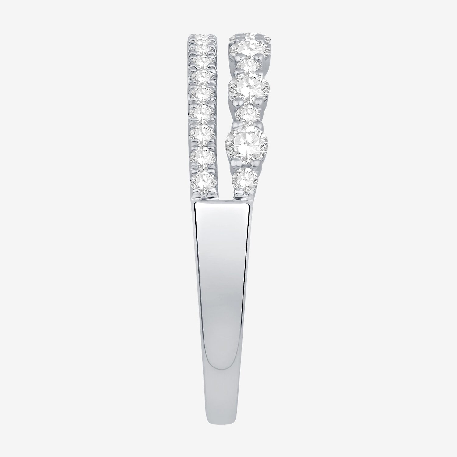 Womens 1/2 CT. T.W. Natural White Diamond 10K Gold Wedding Band