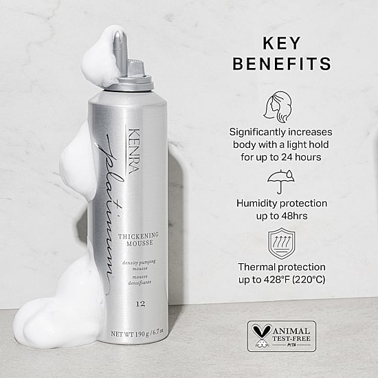 Kenra Professional Platinum Thickening Hair Mousse 6.7 oz.