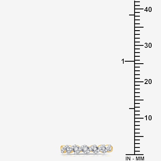 I Said Yes (H-I / I1) Womens 1/4 CT. T.W. Lab Grown White Diamond Sterling Silver Anniversary Wedding Band