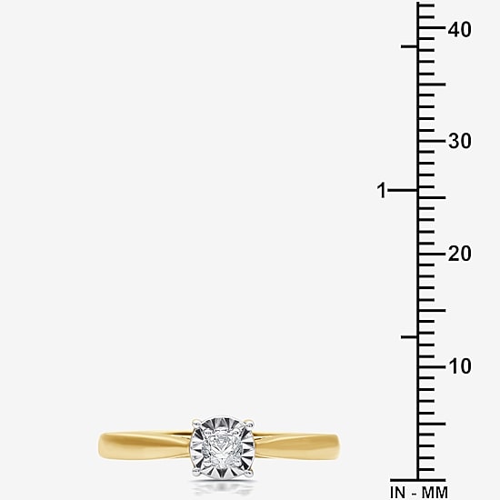 I Said Yes (H-I / I1) Womens 1/4 CT. T.W. Lab Grown White Diamond Sterling Silver Round Solitaire Bridal Set