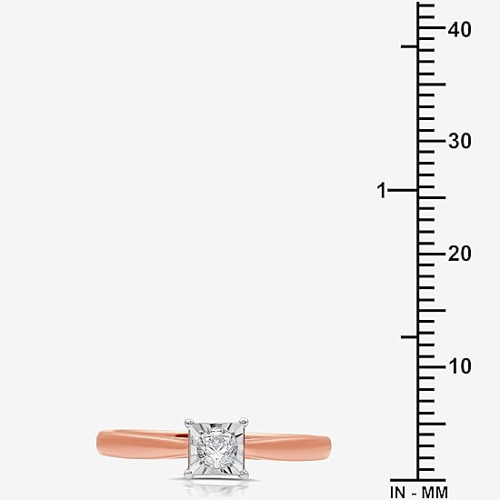 I Said Yes (H-I / I1) Womens 1/4 CT. T.W. Lab Grown White Diamond Sterling Silver Solitaire Bridal Set