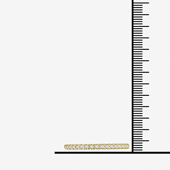 1/2 CT.T.W. Natural Diamond 14K Yellow Gold Eternity Band