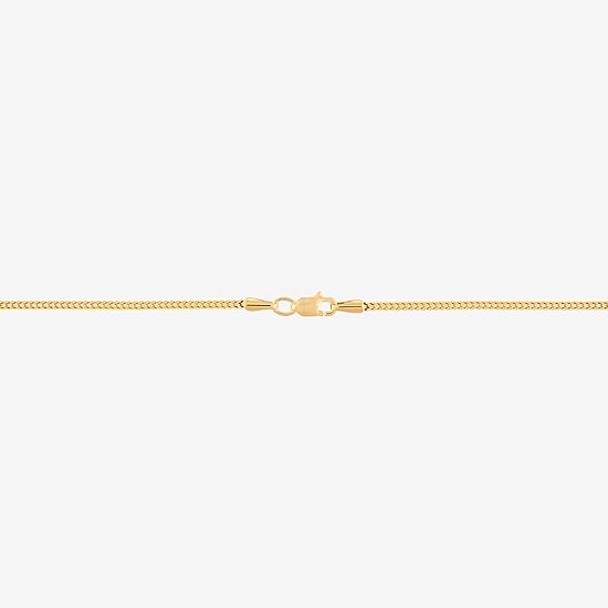 Crucifix Mens 10K Gold Cross 22 Inch Pendant Necklace