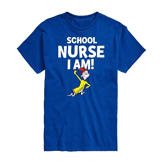 Mens Short Sleeve Dr. Seuss Nurse Graphic T-Shirt