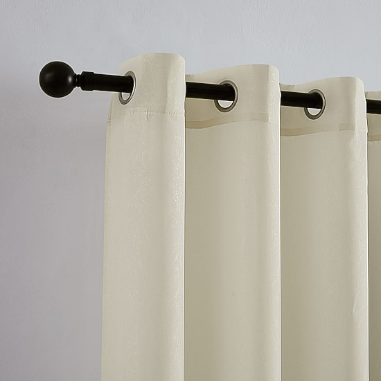 TRU-BARRIER Sheerbarrier Privacy Grommet Top Sheer Set of 2 Curtain Panel