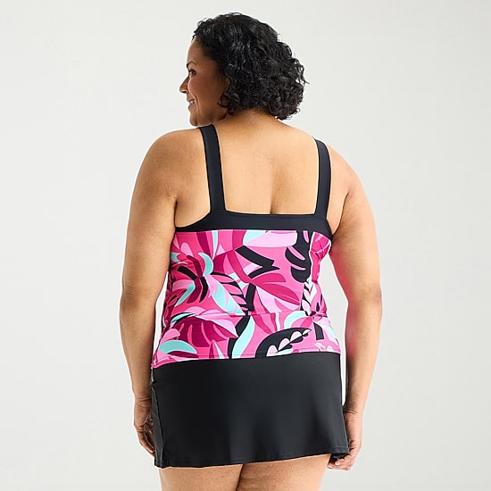 ZeroXposur Womens Comfort Straps Plus Tankini Swimsuit Top